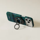 Aramid Fiber 600D MagEZ Grip 3 Magsafe Magnetik Ring Stand Telefon Tutucu Forest Dawn