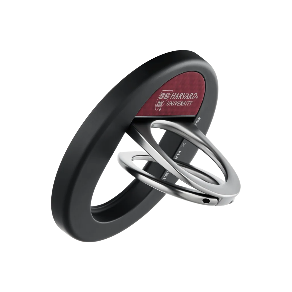 Aramid Fiber 600D MagEZ Grip 3 Magsafe Magnetik Ring Stand Telefon Tutucu Harvard Crimson