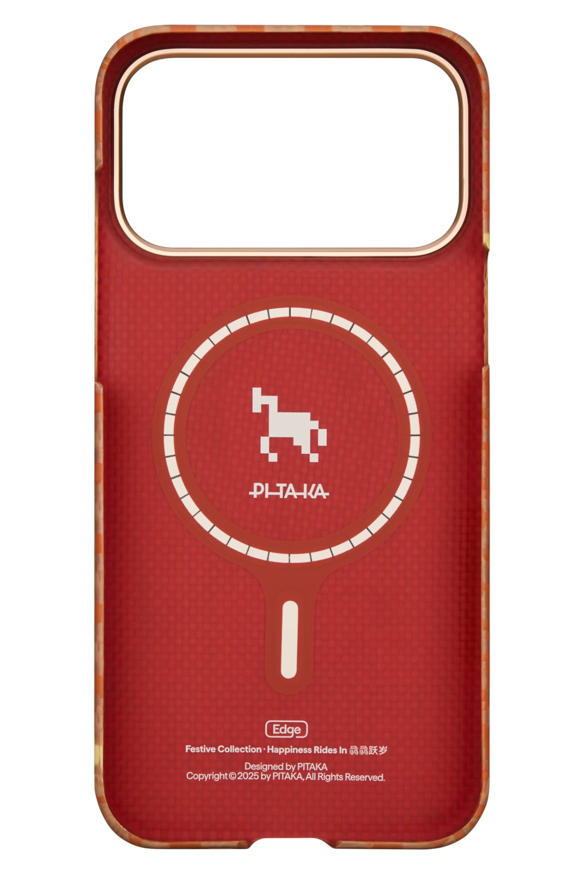 Pitaka Happines Rides In iPhone 17 Pro MagSafe Uyumlu Kılıf Amber