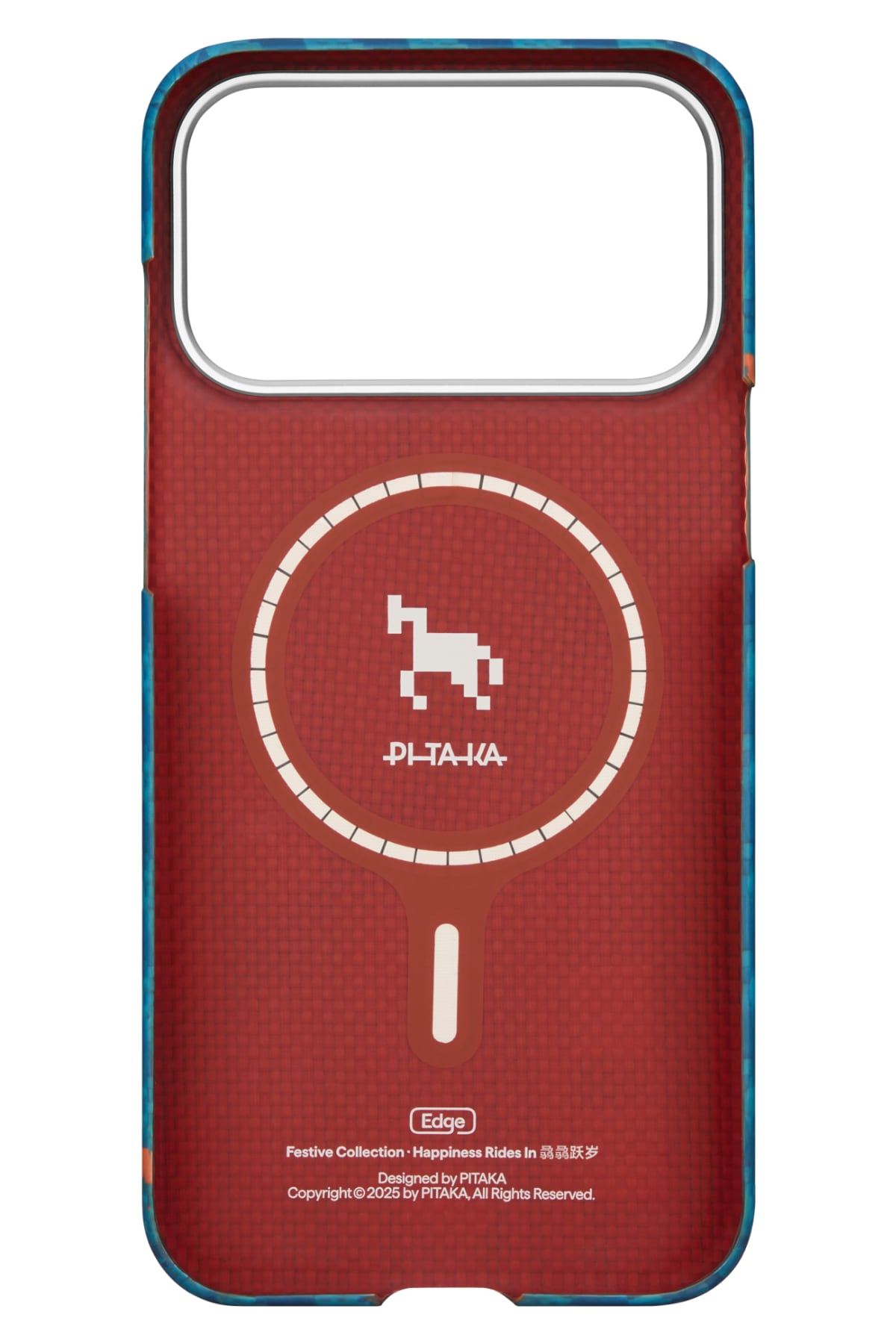 Pitaka Happines Rides In iPhone 17 Pro MagSafe Uyumlu Kılıf Indigo