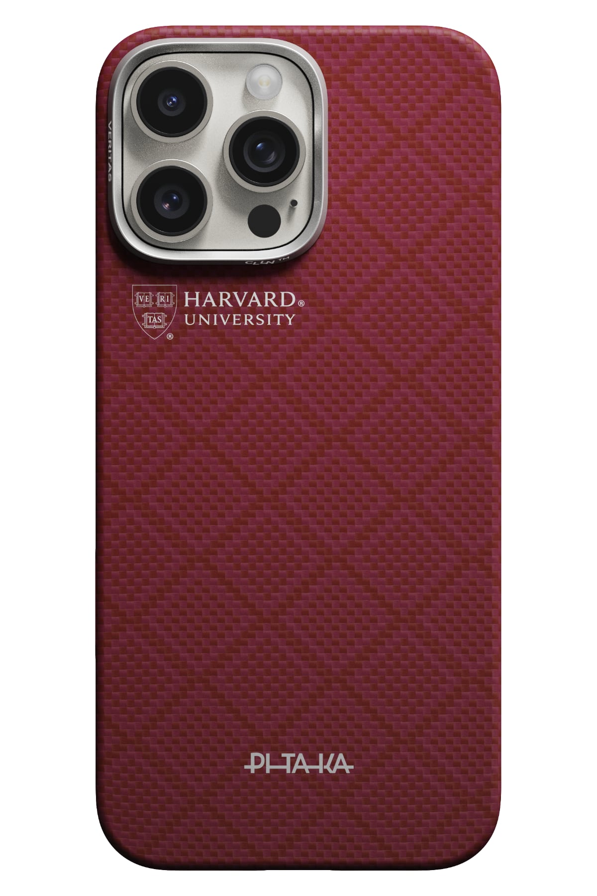 Pitaka Harvard Crimson iPhone 16 Pro Max MagSafe Aramid Fiber Kılıf
