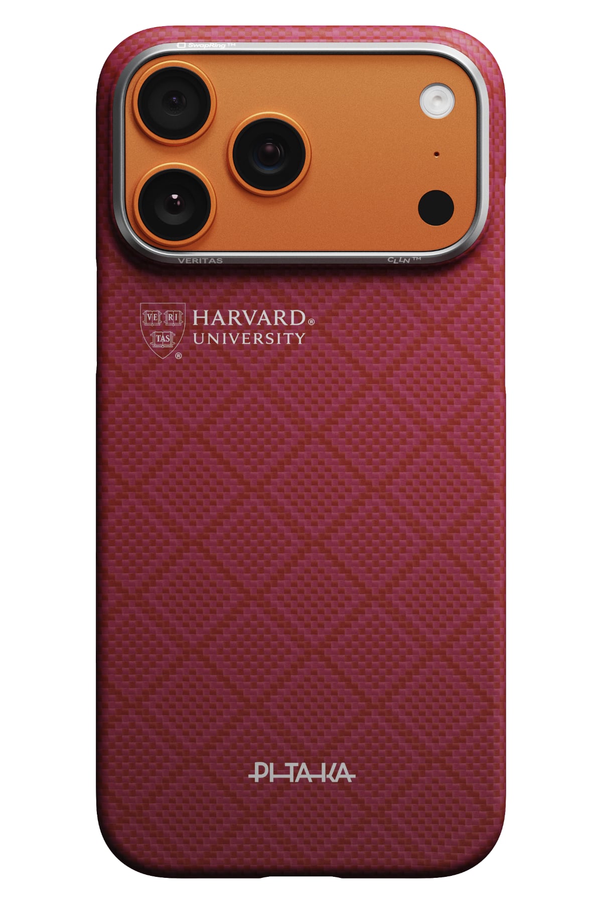 Pitaka Harvard Crimson iPhone 17 Pro MagSafe Aramid Fiber Kılıf