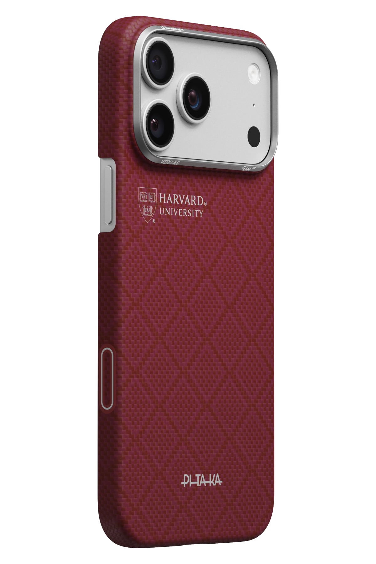 Pitaka Harvard Crimson iPhone 17 Pro MagSafe Aramid Fiber Kılıf