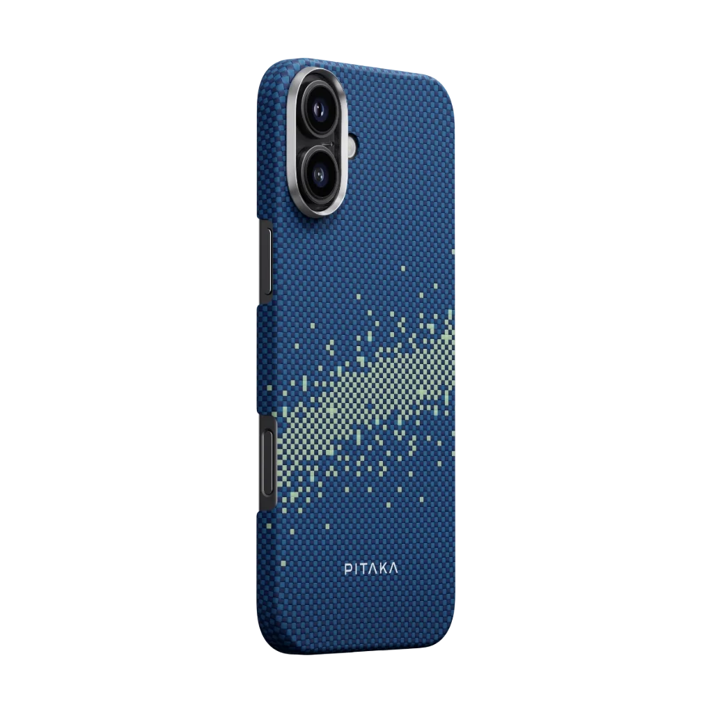Pitaka iPhone 16 Plus Karbon Kılıf MagSafe Uyumlu Aramid Fiber - Edge Milky Way Galaxy