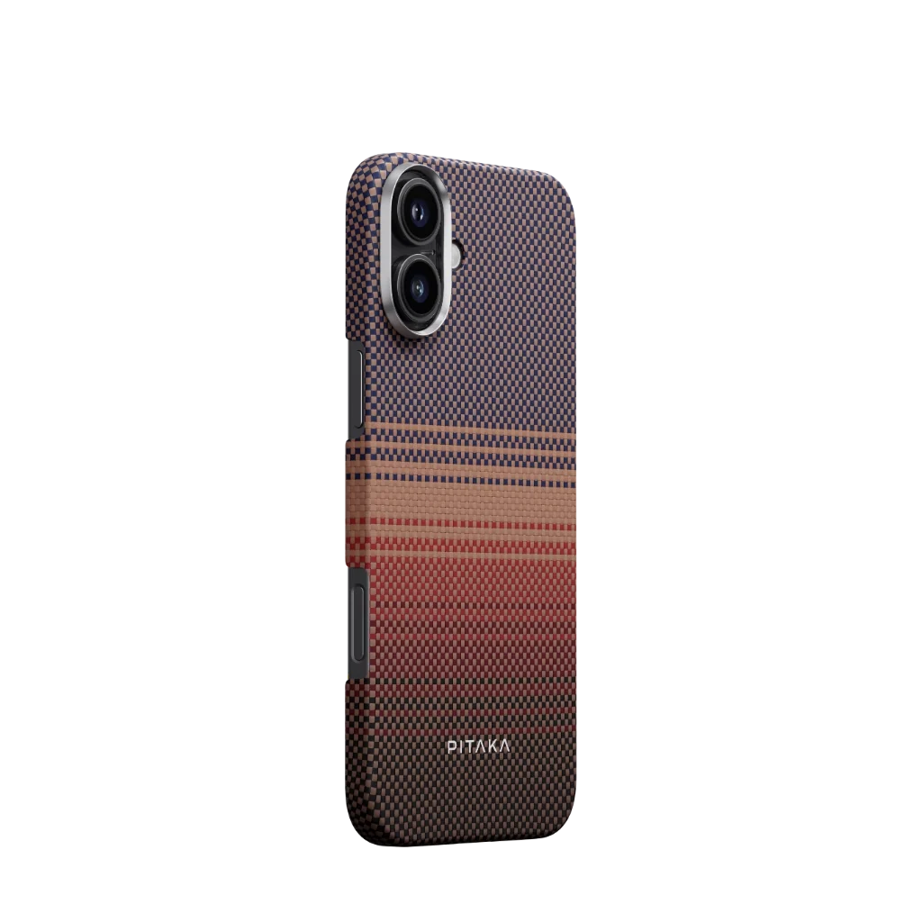 Pitaka iPhone 16 Karbon Kılıf MagSafe Uyumlu Aramid Fiber - Edge Sunset