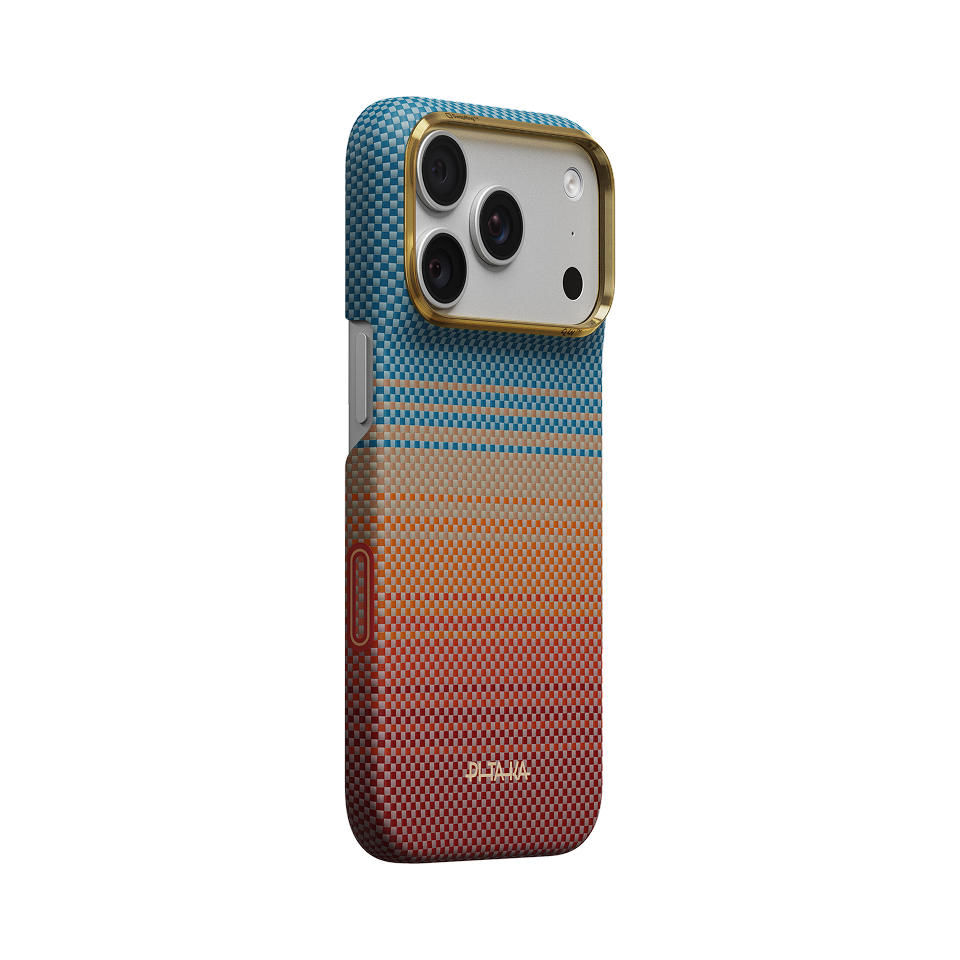 Pitaka iPhone 18 Pro Karbon Kılıf MagSafe Uyumlu Aramid Fiber - Edge California Dream-01