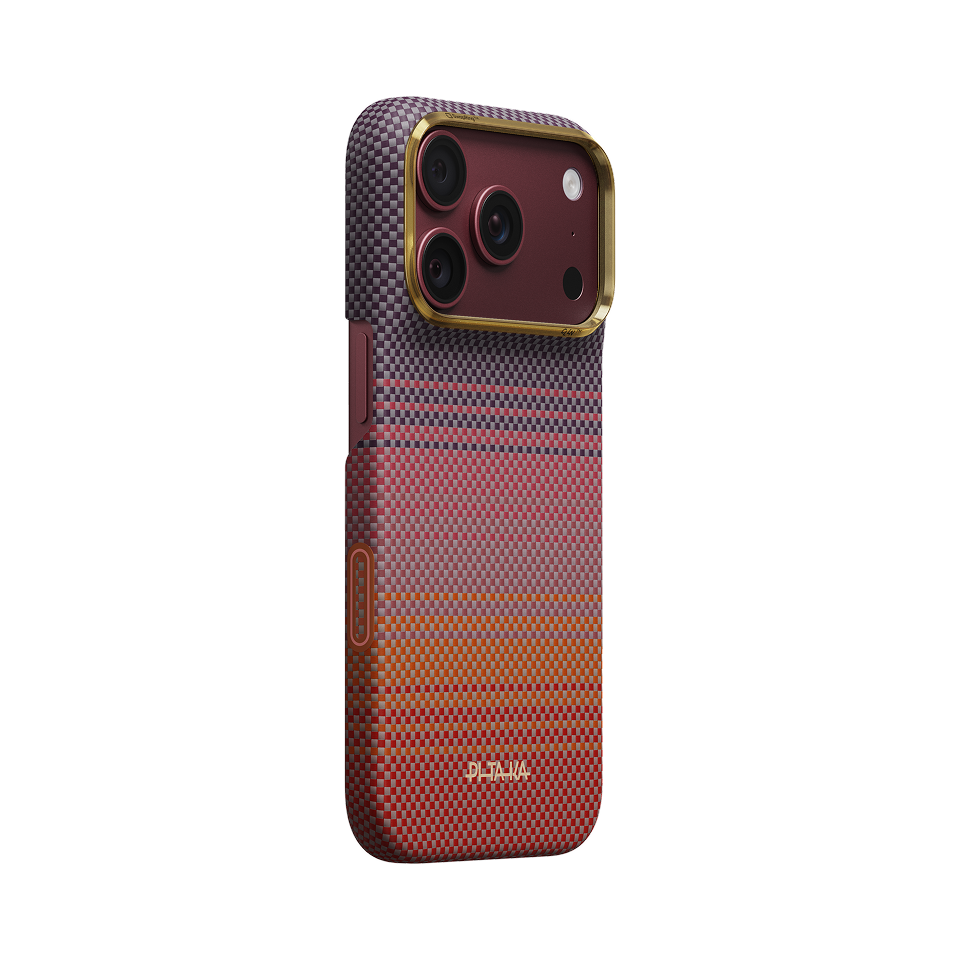 Pitaka iPhone 18 Pro Karbon Kılıf MagSafe Uyumlu Aramid Fiber - Edge California Dream-02