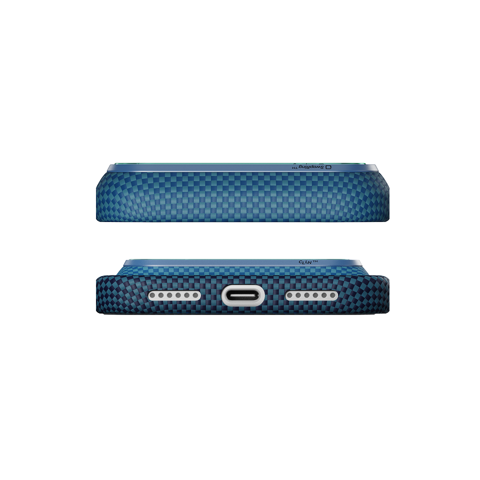 Pitaka iPhone 18 Pro Karbon Kılıf MagSafe Uyumlu Aramid Fiber - Edge Midnight