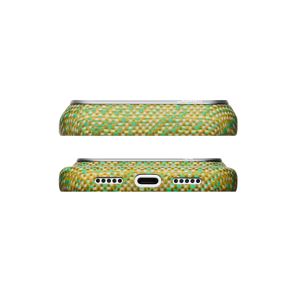 iPhone 18 Pro Karbon Kılıf MagSafe Uyumlu Aramid Fiber - Edge Surging Awn