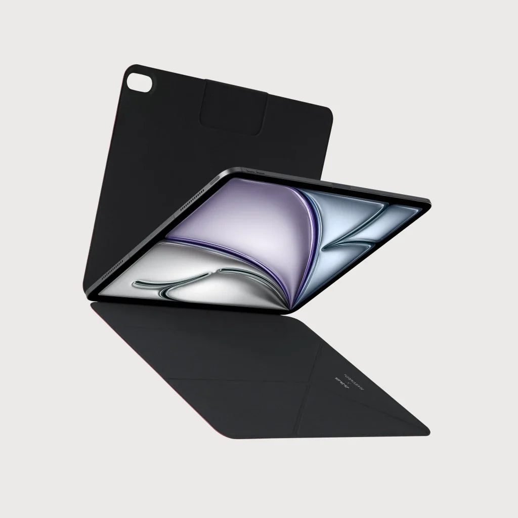 Pitaka iPad Air 13 M4 / M3 / M2 Kılıf Folio 3 Kırmızı, Kalem Bölmeli Standlı