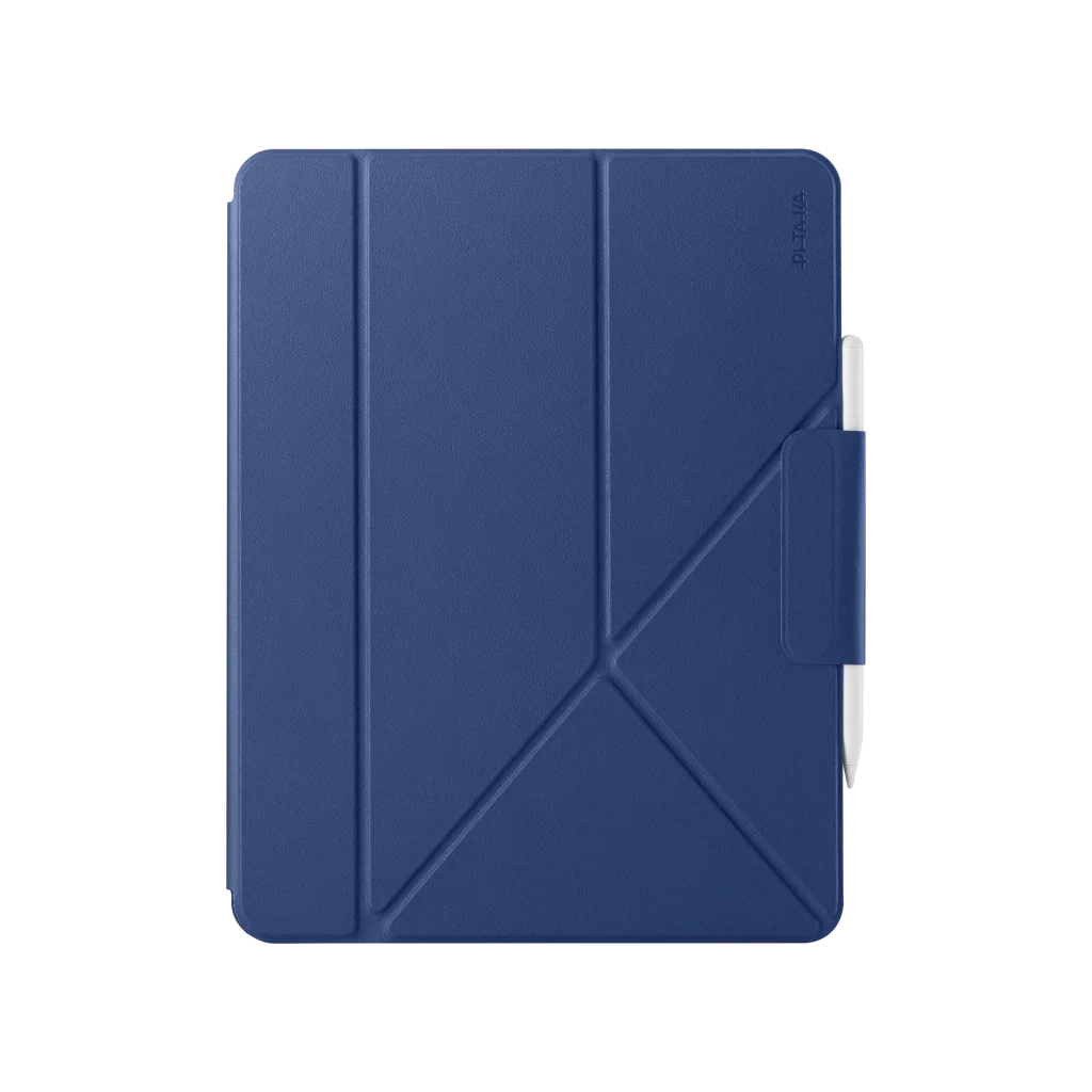 Pitaka iPad Pro 13 M5 / M4 Kılıf Folio 3 Gece Mavisi, Kalem Bölmeli Standlı