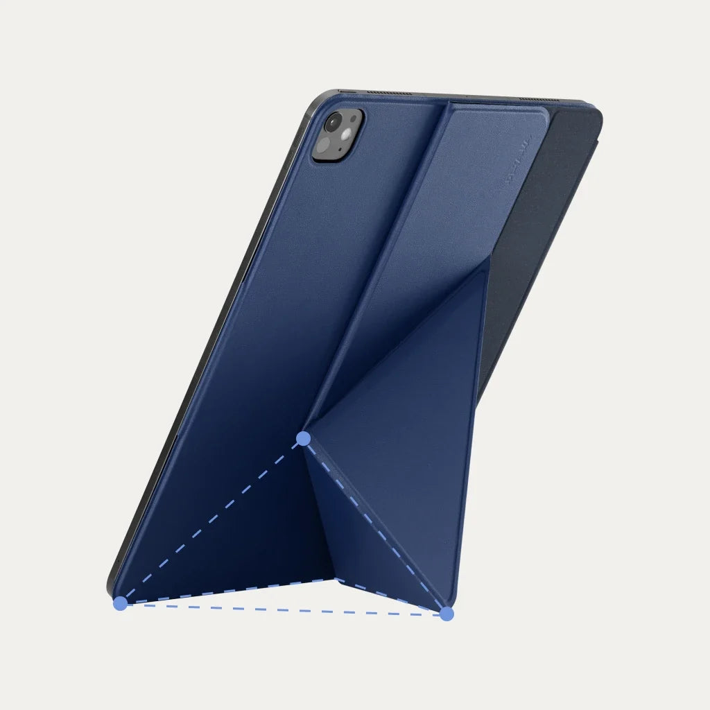 Pitaka iPad Pro 13 M5 / M4 Kılıf Folio 3 Gece Mavisi, Kalem Bölmeli Standlı