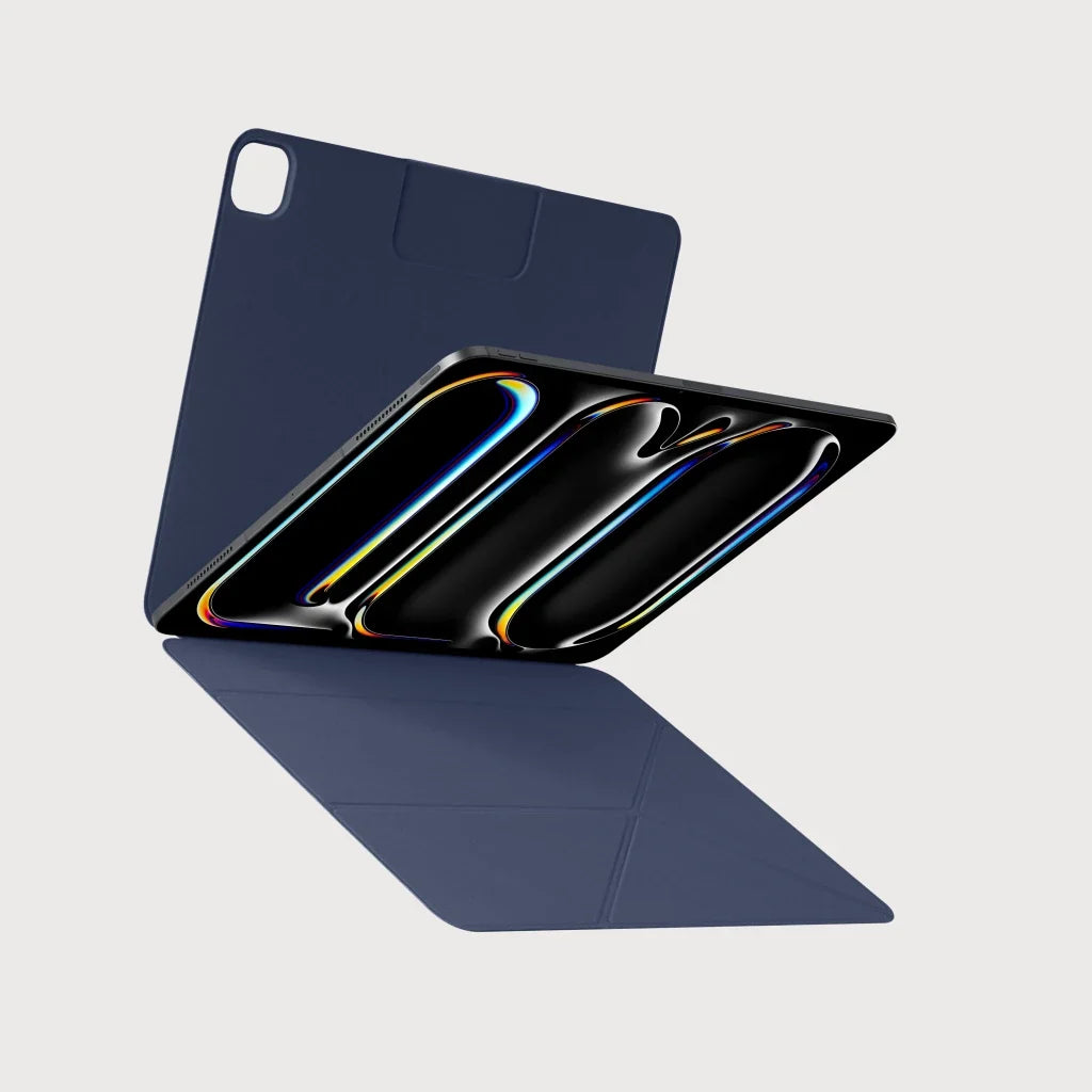 Pitaka iPad Pro 13 M5 / M4 Kılıf Folio 3 Gece Mavisi, Kalem Bölmeli Standlı