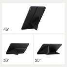 Pitaka iPad Air 11 M4 / M3 / M2 Kılıf Folio 3 Siyah, Kalem Bölmeli Standlı