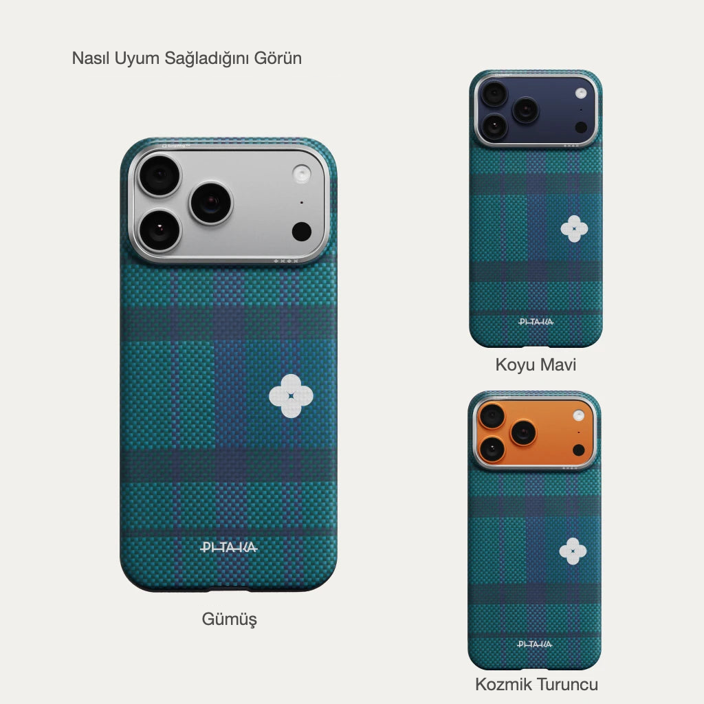 iPhone 17 Pro Karbon Kılıf MagSafe Uyumlu Aramid Fiber - Edge Forest Dawn