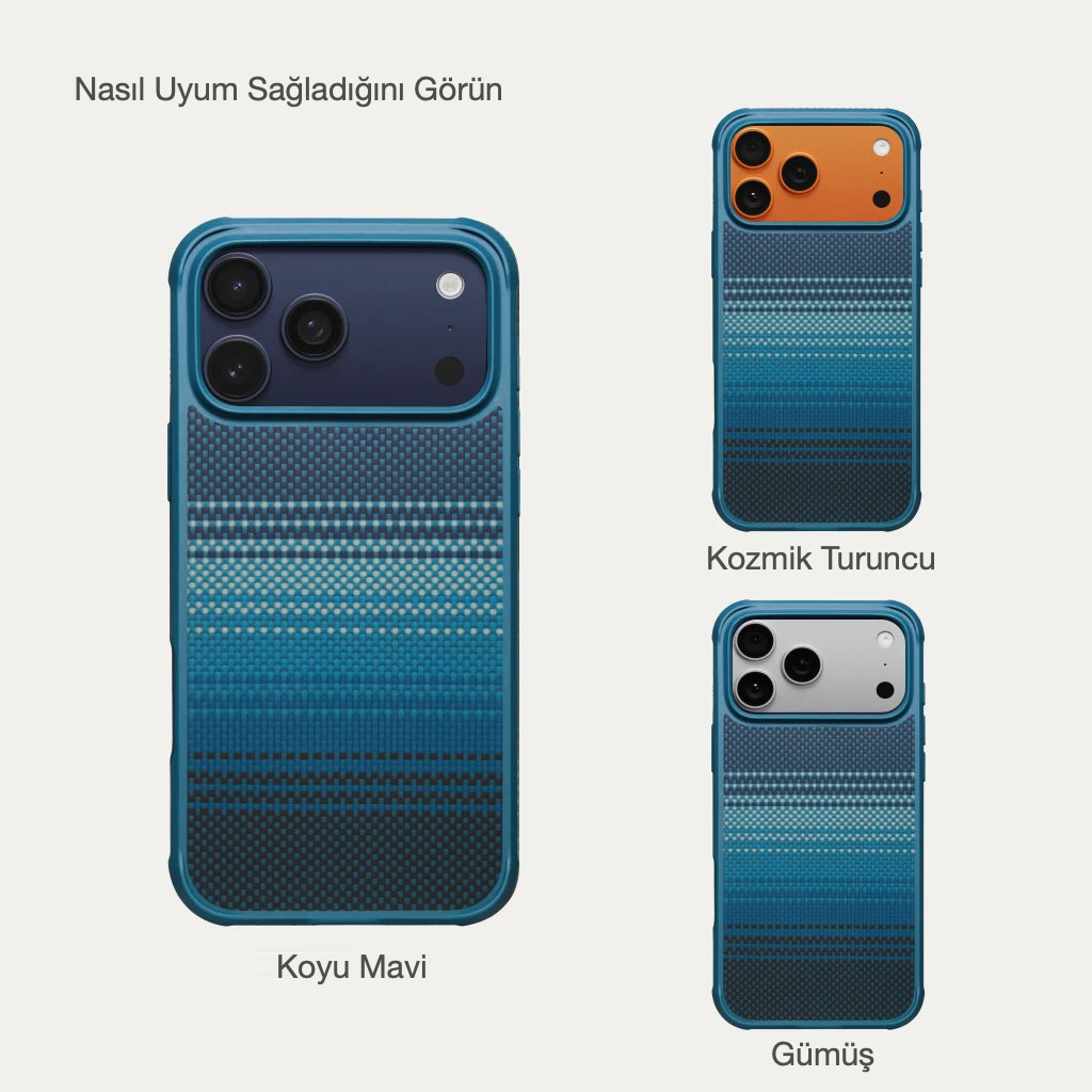 iPhone 17 Pro Max Karbon Kılıf MagSafe Uyumlu Aramid Fiber - Cairn Moonrise