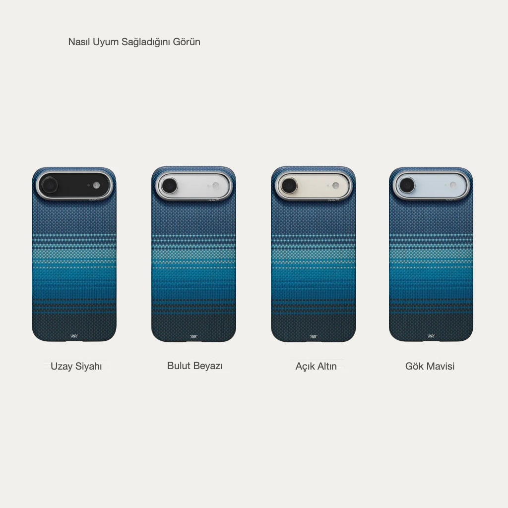 Pitaka iPhone Air Karbon Kılıf MagSafe Uyumlu Aramid Fiber - Edge Moonrise