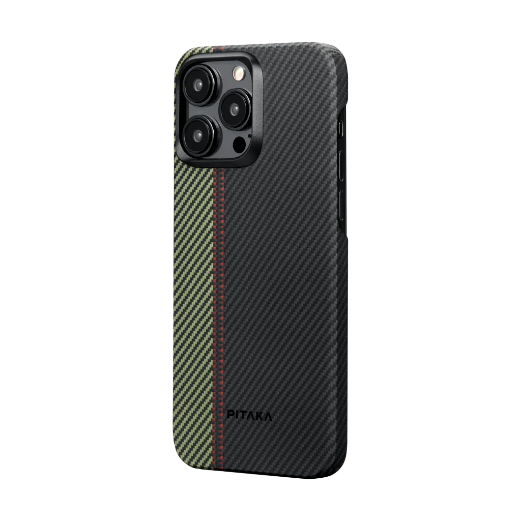Pitaka iPhone 15 Pro Max Karbon Kılıf MagSafe Uyumlu Aramid Fiber - Edge Overture