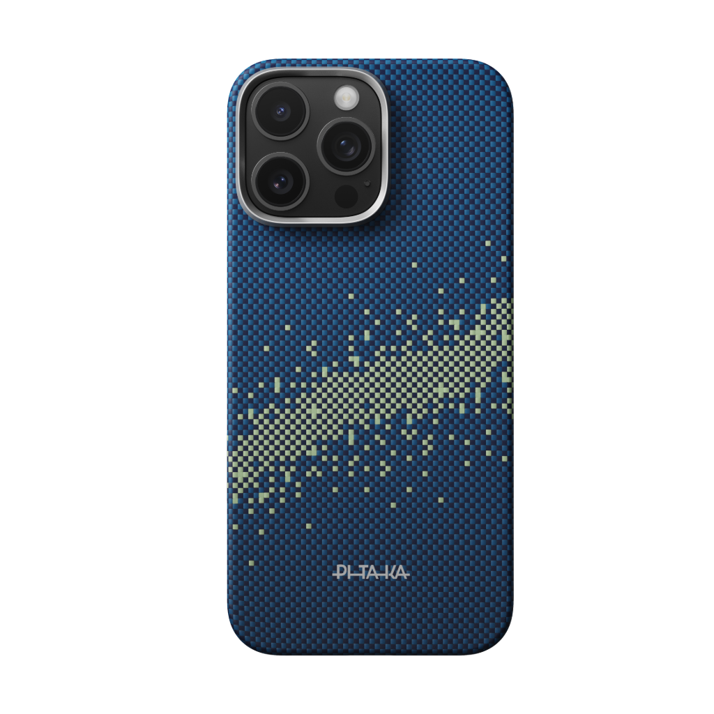 Pitaka iPhone 16 Pro Max Karbon Kılıf MagSafe Uyumlu Aramid Fiber - Edge Milky Way Galaxy