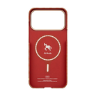 Pitaka iPhone 17 Pro Max Karbon Kılıf MagSafe Uyumlu Aramid Fiber - Edge Amber