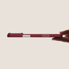 Pitaka iPhone 17 Pro Karbon Kılıf MagSafe Uyumlu Aramid Fiber - Edge Harvard Crimson