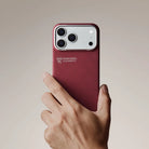 Pitaka iPhone 17 Pro Max Karbon Kılıf MagSafe Uyumlu Aramid Fiber - Edge Harvard Crimson