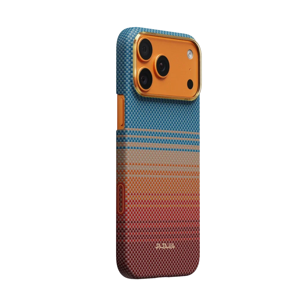 Pitaka iPhone 17 Pro Max Karbon Kılıf MagSafe Uyumlu Aramid Fiber - Edge California Dream-01