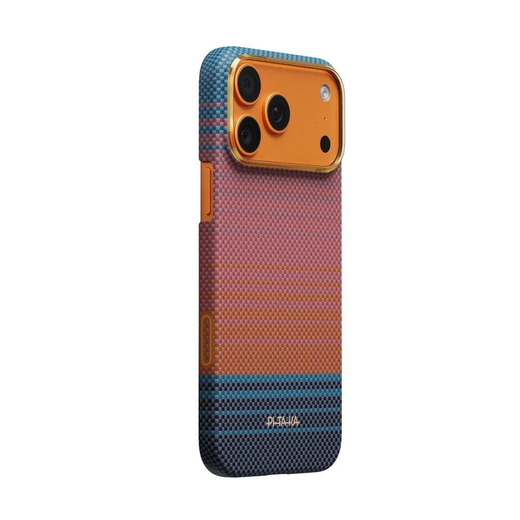 Pitaka iPhone 17 Pro Max Karbon Kılıf MagSafe Uyumlu Aramid Fiber - Edge California Dream-04