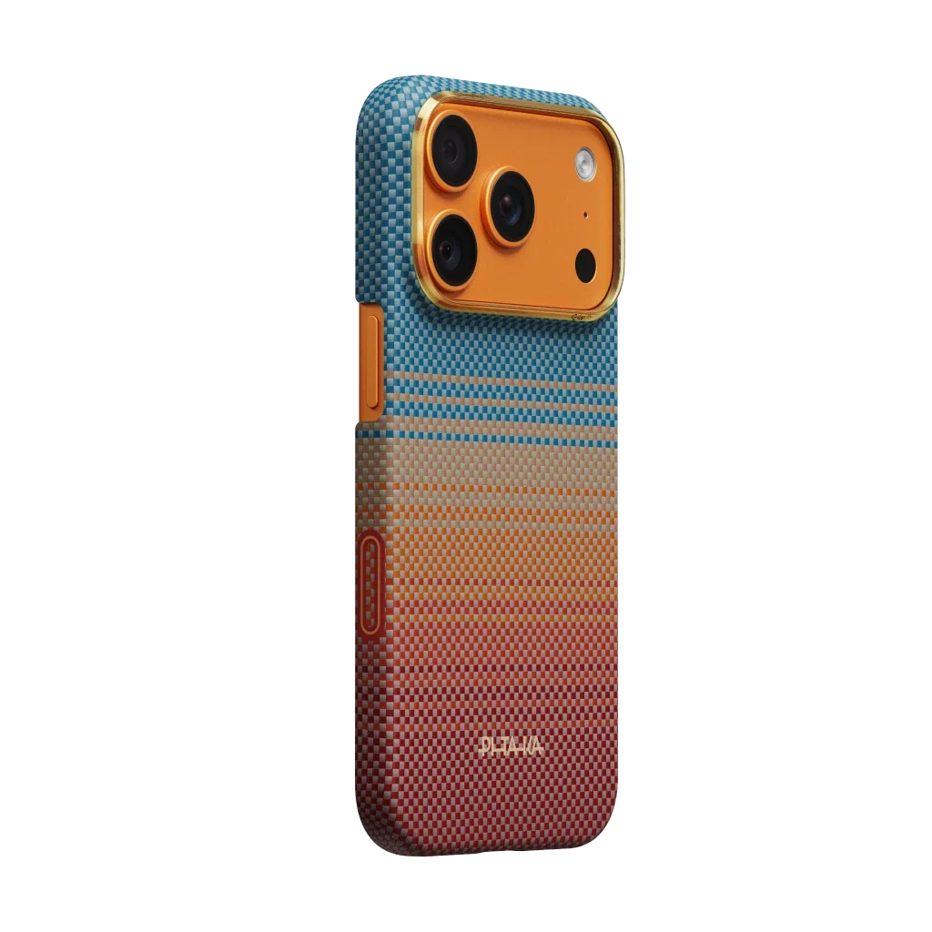 Pitaka iPhone 17 Pro Karbon Kılıf MagSafe Uyumlu Aramid Fiber - Edge California Dream-01