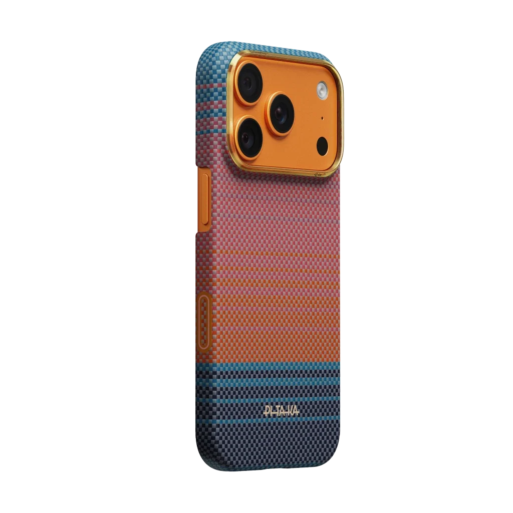 Pitaka iPhone 17 Pro Karbon Kılıf MagSafe Uyumlu Aramid Fiber - Edge California Dream-04
