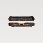 Pitaka iPhone 17 Pro Max Karbon Kılıf MagSafe Uyumlu Aramid Fiber - Edge Leaping Orange Black