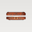 Pitaka iPhone 17 Pro Max Karbon Kılıf MagSafe Uyumlu Aramid Fiber - Edge Leaping Blue Orange