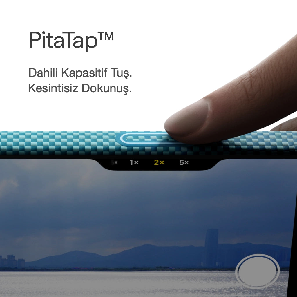 iPhone 17 Pro Max Karbon Kılıf MagSafe Uyumlu Aramid Fiber - Edge Lucid Blue