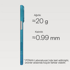 iPhone 17 Pro Max Karbon Kılıf MagSafe Uyumlu Aramid Fiber - Edge Lucid Blue