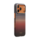 Pitaka iPhone 17 Pro Karbon Kılıf MagSafe Uyumlu Aramid Fiber - Edge Sunset