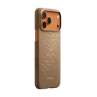 Pitaka iPhone 17 Pro Max Karbon Kılıf MagSafe Uyumlu Aramid Fiber - Edge Golden Glint
