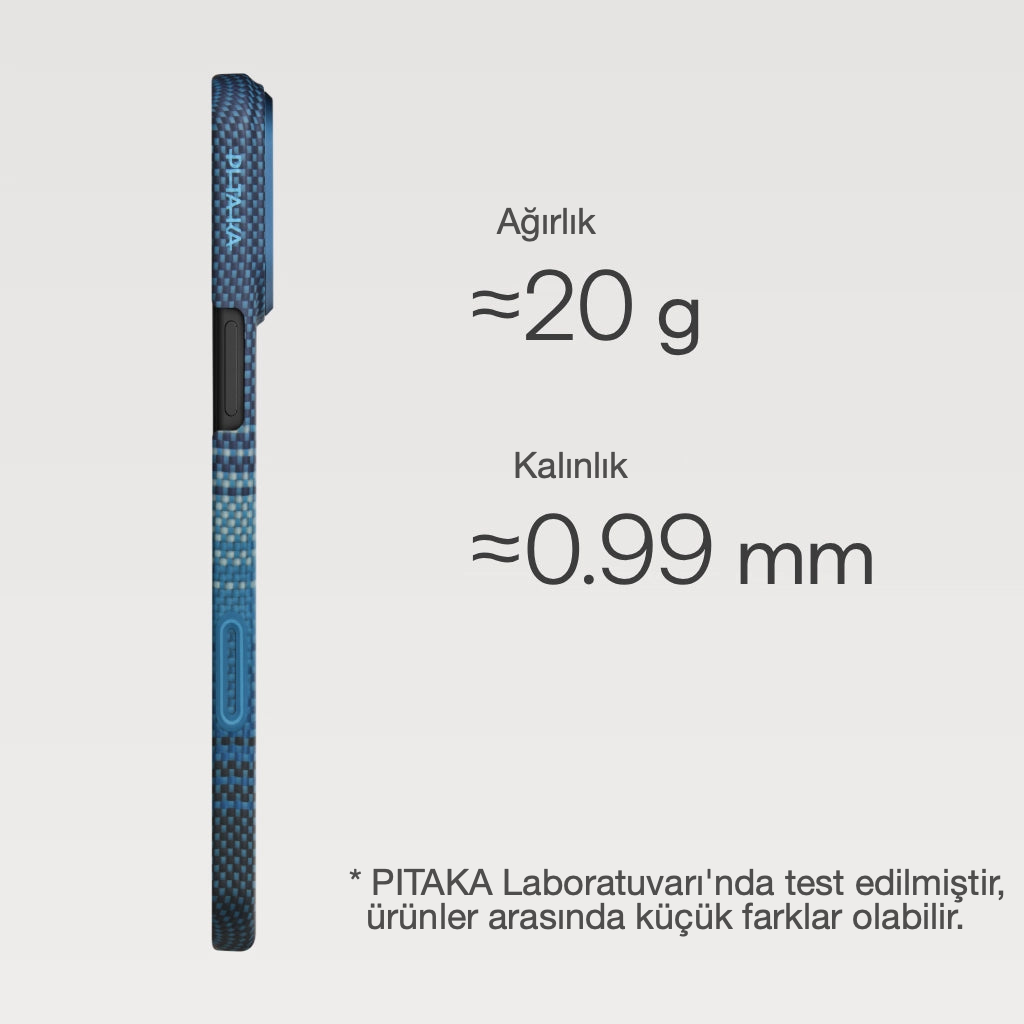 iPhone 17 Pro Karbon Kılıf MagSafe Uyumlu Aramid Fiber - Edge Moonrise
