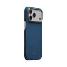 Pitaka iPhone 18 Pro Max Karbon Kılıf MagSafe Uyumlu Aramid Fiber - Edge Abyss Blue