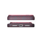 iPhone 18 Pro Max Karbon Kılıf Edge Blue's Red - üstten ve alttan kenar görünümü