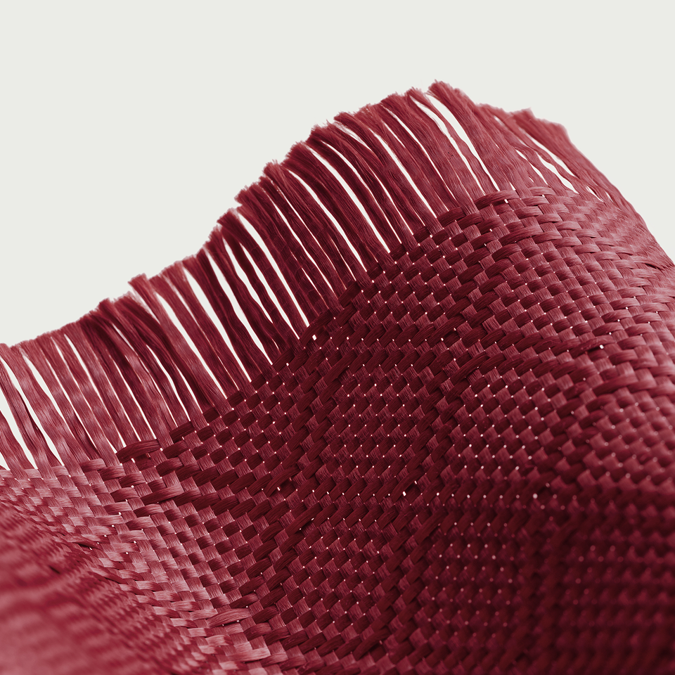 iPhone 18 Pro Max Karbon Kılıf Edge Burgundy - aramid fiber dokuma iplikleri yakın çekim