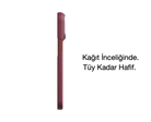 iPhone 18 Pro Max Karbon Kılıf Edge Burgundy - ince ve hafif yapı yandan görünüm