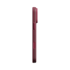 iPhone 18 Pro Max Karbon Kılıf Summa Burgundy - yandan ince profil görünümü