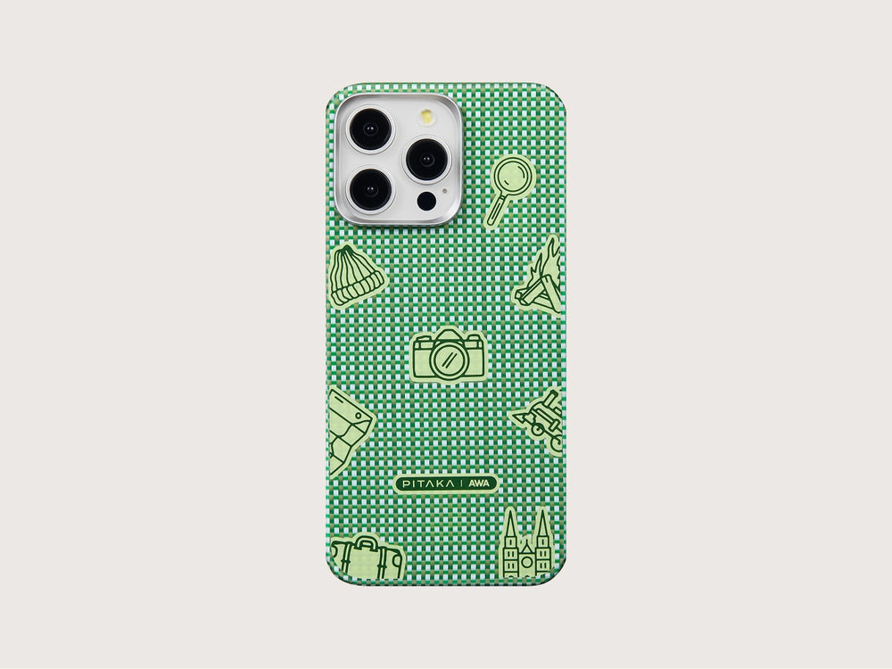 iPhone 15 Pro Max Karbon Kılıf MagSafe Uyumlu Aramid Fiber - Edge Bonfire