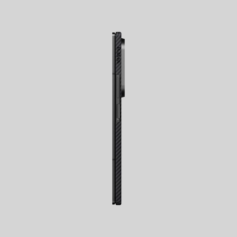 Galaxy Z Flip7 Karbon Kılıf MagSafe Uyumlu Aramid Fiber - Edge 600D Black Gray