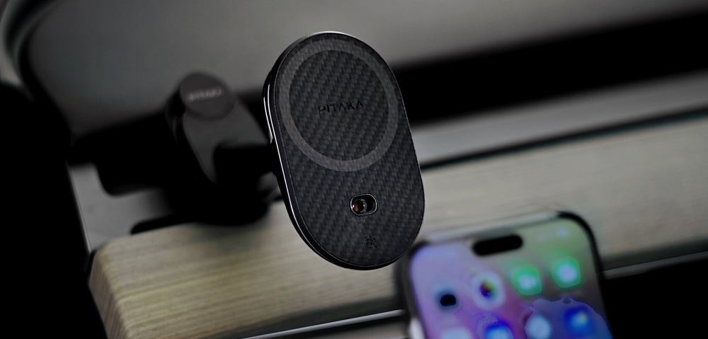 MagEZ Pro 2 Magsafe Şarj Özellikli Qi2 Aramid Fiber Araç Telefon Tutucu