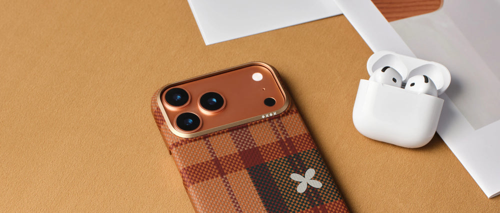 iPhone 17 Pro Max Karbon Kılıf MagSafe Uyumlu Aramid Fiber - Edge Cloud Dusk