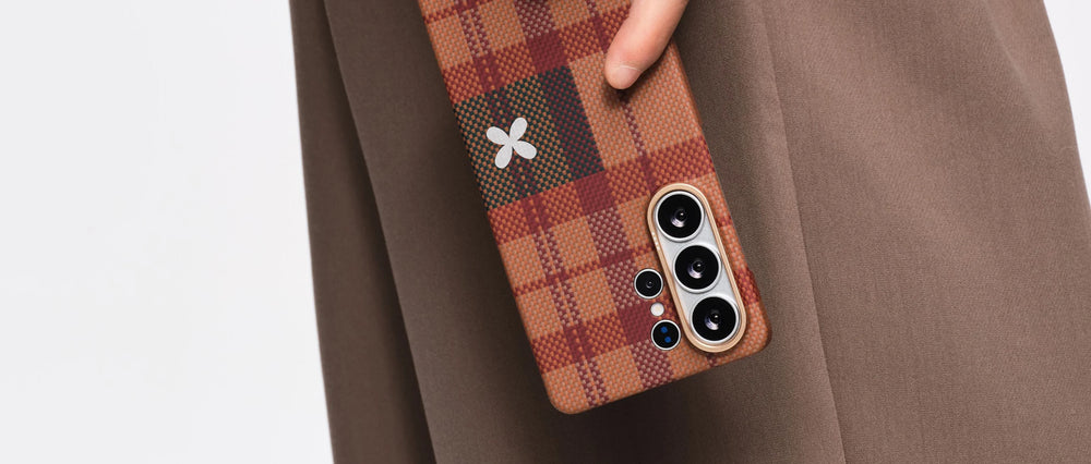 iPhone 17 Pro Max Karbon Kılıf MagSafe Uyumlu Aramid Fiber - Edge Cloud Dusk