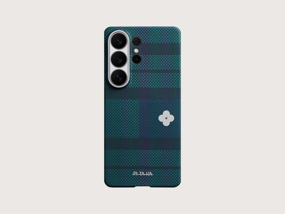 iPhone 17 Pro Max Karbon Kılıf MagSafe Uyumlu Aramid Fiber - Edge Cloud Dusk