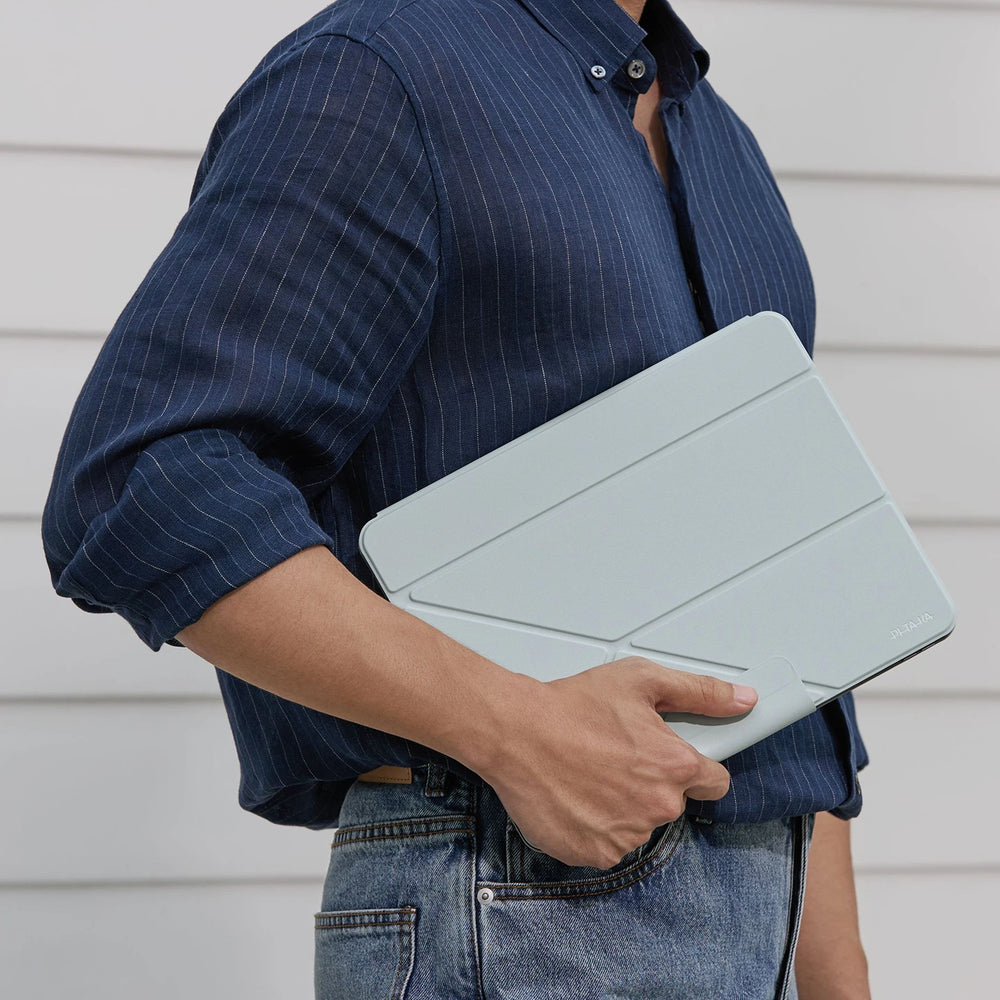 iPad Air 11 M4 / M3 / M2 Kılıf Folio 3 Siyah, Kalem Bölmeli Standlı