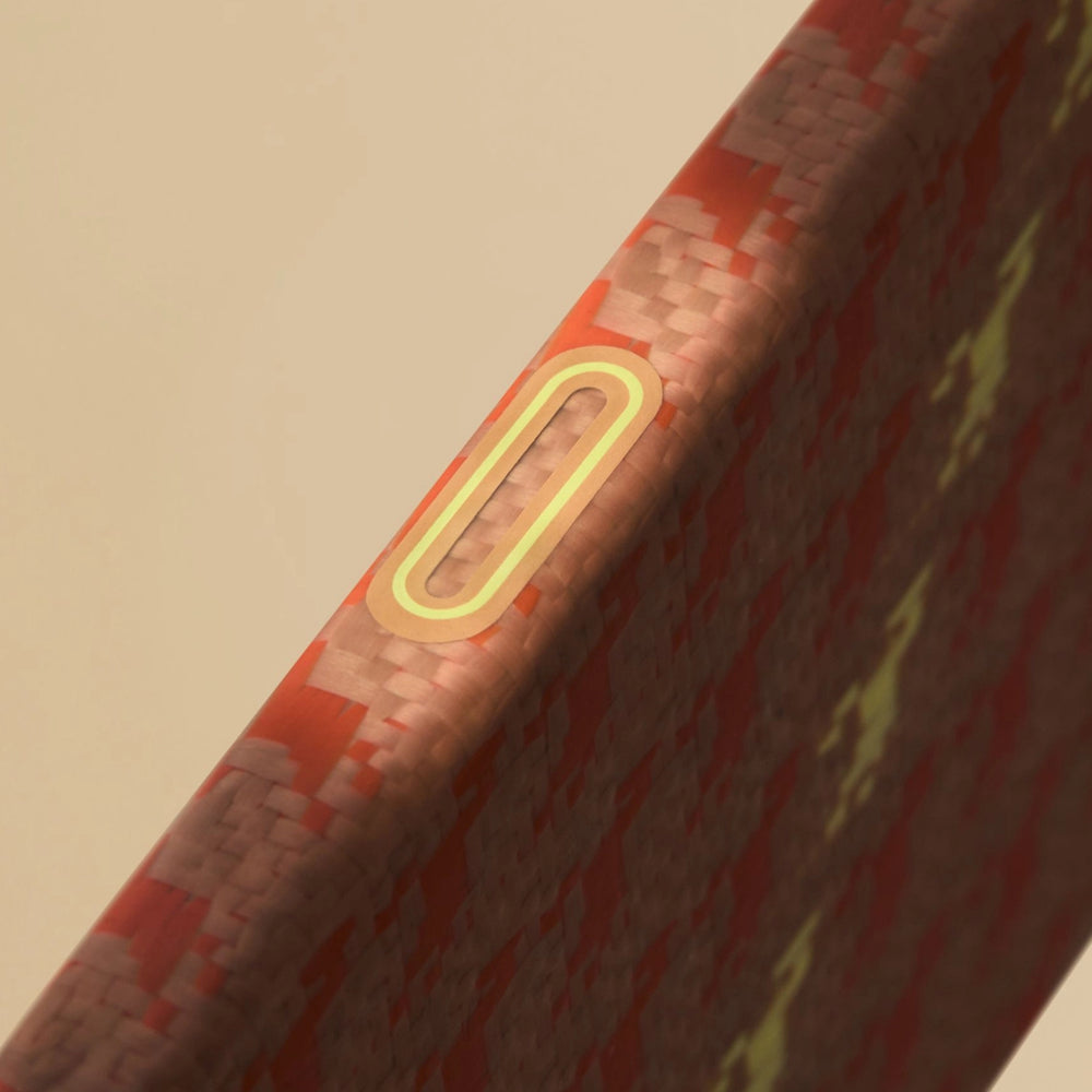 iPhone 17 Pro Max Karbon Kılıf MagSafe Uyumlu Aramid Fiber - Edge Amber